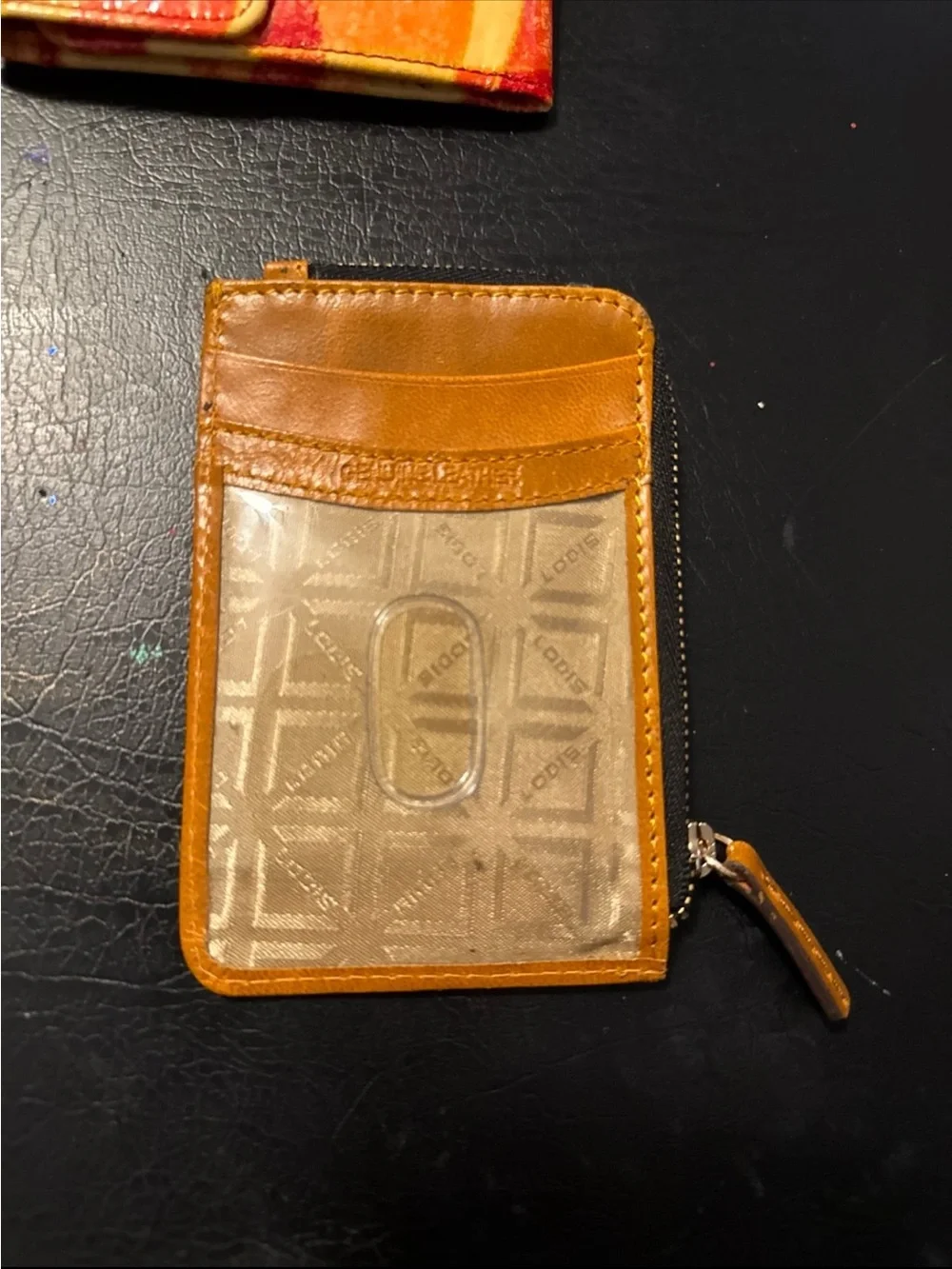 Lodis Orange and Red Wave Card Wallet Set